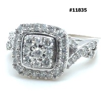  14k solid gold 1.00ct natural diamonds , different size 