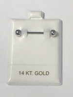  14K WHITE GOLD 