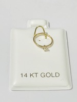  14K EYEBROW EARRING