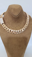  Gold Chain 254.50g  diamond lock 