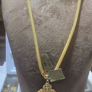 gold chain with cross 21 karat 